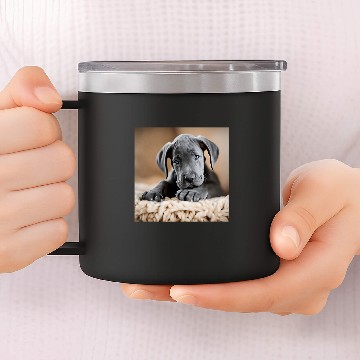 Discover Great Dane Puppy Close Up Zip 14oz Stainless Steel Tumblers