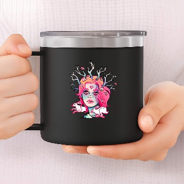 Discover Gothic the four elements Goth Art Earth Zip 14oz Stainless Steel Tumblers