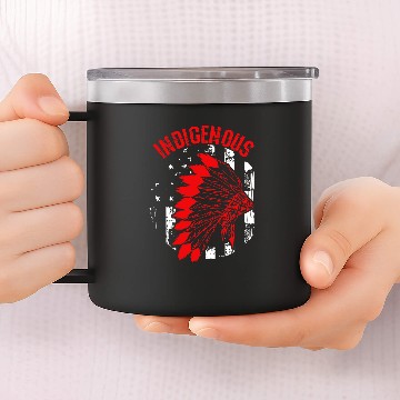 Discover Indigenous Native Americans antis Columbus Day American Pride Baseball Tees 14oz Stainless Steel Tumblers
