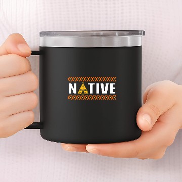 Discover Indigenous Native American Tribe Baseball Tees 14oz Stainless Steel Tumblers