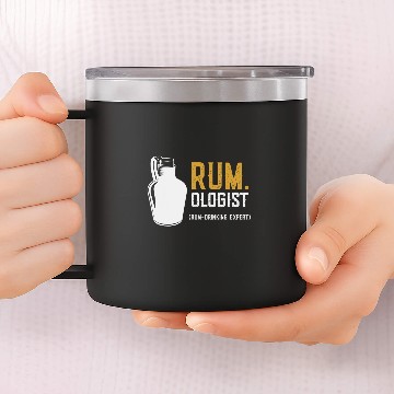 Discover RUMOLIGIST RUM DRINKING EXPERT  ALCOHOL 14oz Stainless Steel Tumblers