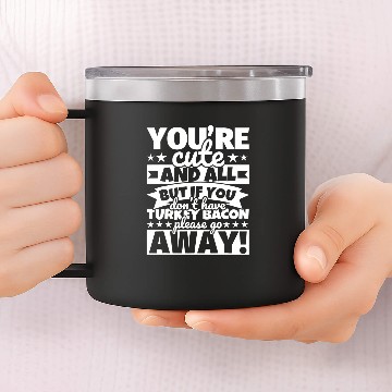 Discover Turkey bacon Lover Food Funny 14oz Stainless Steel Tumblers