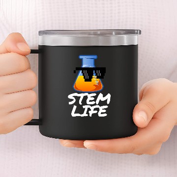 Discover STEM LIFE SCIENCE TECHNOLOGY ENGINEERING MATH BEAKER 14oz Stainless Steel Tumblers