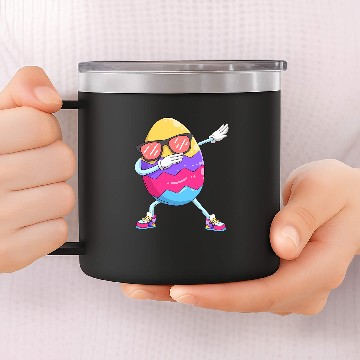 Discover Dabbings Easter Egg Funny Happy Easter Boys Girls Kids Dab 14oz Stainless Steel Tumblers