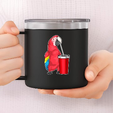 Discover Parrot Drinking mug Baseball Tees 14oz Stainless Steel Tumblers