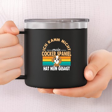 Discover Cocker Spaniel Charles 14oz Stainless Steel Tumblers