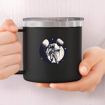 Discover Galactic Astronaut Explorer Holding Planet Balloons STEM 1 Baseball Tees 14oz Stainless Steel Tumblers