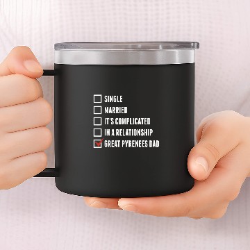 Discover Great Pyrenees Dad Funny Dog Father 14oz Stainless Steel Tumblers