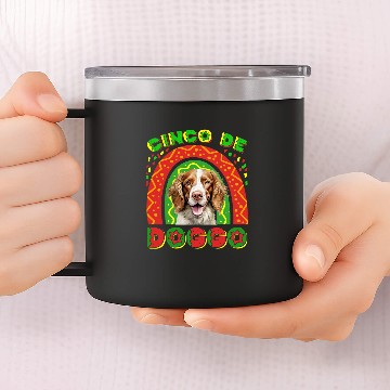 Discover Cinco De Doggo Welsh Springer Spaniel Dog Mexican Fiesta Baseball Tees 14oz Stainless Steel Tumblers
