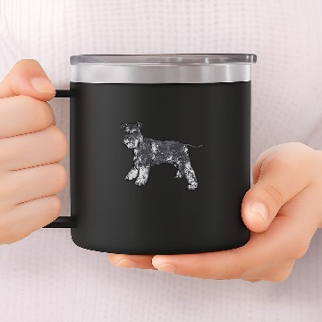 Discover Mini Schnauzer Dog Miniature Schnauzer 14oz Stainless Steel Tumblers