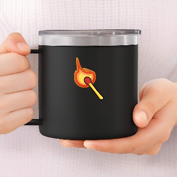 Discover Lit Match 14oz Stainless Steel Tumblers