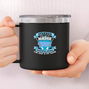 Discover Steerer Is My Name Funny Dragon Boat Racing Baseball Tees 14oz Stainless Steel Tumblers