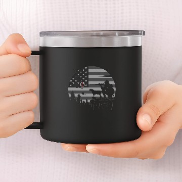 Discover Pheasant Hunting for Pheasant Hunter with american flag Baseball Tees 14oz Stainless Steel Tumblers