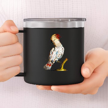 Discover White Parrot with Punk Crest Zip 14oz Stainless Steel Tumblers