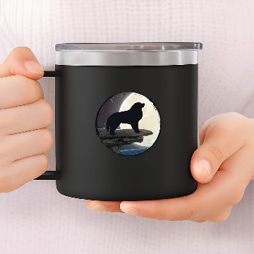 Discover Pyrenean Mountain Dog Retro 31 14oz Stainless Steel Tumblers