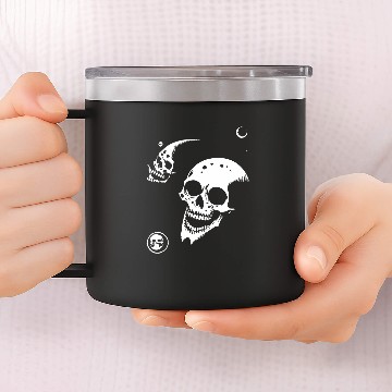 Discover Horror Skull Skull Art Skull Gothic Heavy Metal 14 Baseball Tees 14oz Stainless Steel Tumblers