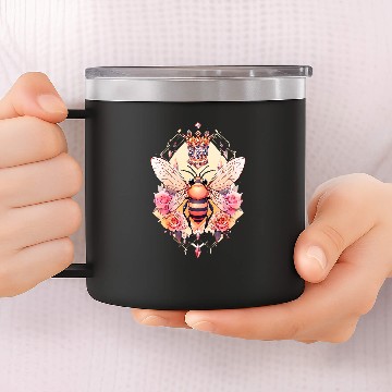Discover Queen bee and Honey Beekeeper Beekeeping 6 Baseball Tees 14oz Stainless Steel Tumblers