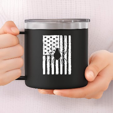 Discover USA American Flag Spider Theme Idea For Insect Lovers 14oz Stainless Steel Tumblers
