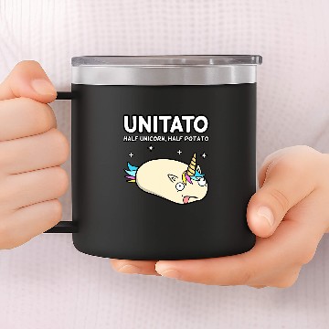 Discover Unitato Unicorns Potato Funny Vegetable Fries Chips Graphic 3 14oz Stainless Steel Tumblers