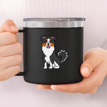 Discover Mini Aussie Miniature Australian Shepherd 3 Baseball Tees 14oz Stainless Steel Tumblers