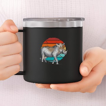 Discover vintages wild warthog african wild pig desert warthogs Zip 14oz Stainless Steel Tumblers