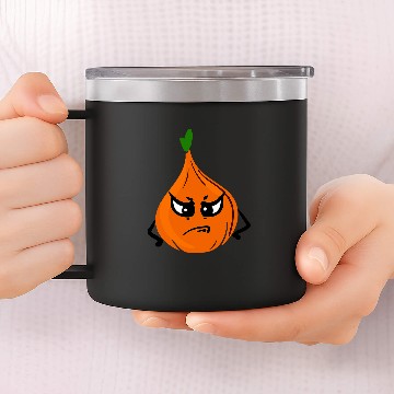Discover Onion With Angry Faces Vegetable Onions Baseball Tees 14oz Stainless Steel Tumblers
