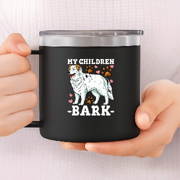 Discover Pyrenees Mom Dad Funny 14oz Stainless Steel Tumblers