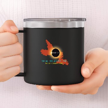 Discover Newfoundland Total Solar Eclipse 040824 Canada Souvenir Baseball Tees 14oz Stainless Steel Tumblers