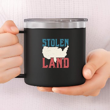 Discover Stolen Land Indigenous People Native American Baseball Tees 14oz Stainless Steel Tumblers