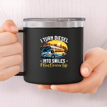 Discover School Bus Driver Job Profession Transport Driving 15 14oz Stainless Steel Tumblers
