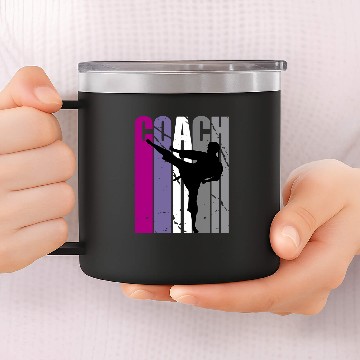 Discover Retro Master Jiu Jitsu Instructor Feminine Coachs Coaching 14oz Stainless Steel Tumblers