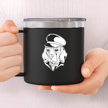 Discover Pilot Beagle Copilot Baseball Tees 14oz Stainless Steel Tumblers