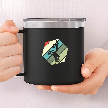 Discover Motocross motorcycle rider 27 Baseball Tees 14oz Stainless Steel Tumblers