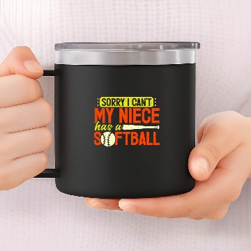 Discover Softball Uncle Niece Softball Game Lovers Zip 14oz Stainless Steel Tumblers