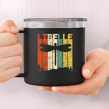 Discover Retro dragonfly insects nature gifts Baseball Tees 14oz Stainless Steel Tumblers