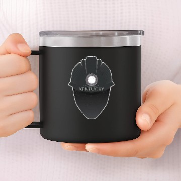 Discover Kentucky Coal Miners Underground Mining Hard Hat 14oz Stainless Steel Tumblers