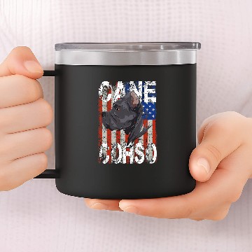 Discover USA Cane Corso Amerika Baseball Tees 14oz Stainless Steel Tumblers