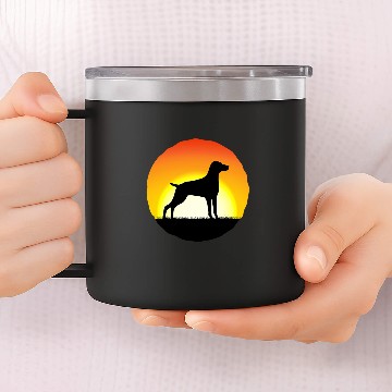 Discover Weimaraner Dog Retro 17 Baseball Tees 14oz Stainless Steel Tumblers