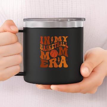 Discover In My Basketball Mom Era Baseball Tees 14oz Stainless Steel Tumblers