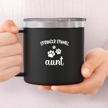 Discover Springer Spaniel Aunt Cute Dog English 14oz Stainless Steel Tumblers