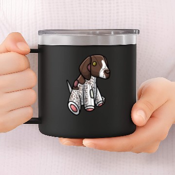 Discover German Shorthaired Pointer Dog Stuffed Animal Design Baseball Tees 14oz Stainless Steel Tumblers
