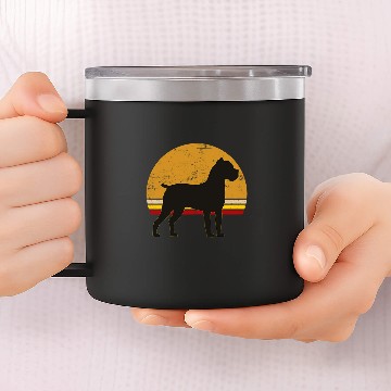 Discover Italian Mastiff Cane Corso Retro 17 Zip 14oz Stainless Steel Tumblers