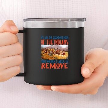 Discover Native American Indian Warrior 14oz Stainless Steel Tumblers