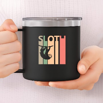 Discover Sloth Lazy 14oz Stainless Steel Tumblers