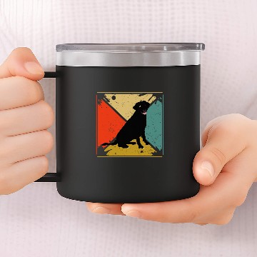 Discover Labrador Dog Lovers Retro Baseball Tees 14oz Stainless Steel Tumblers