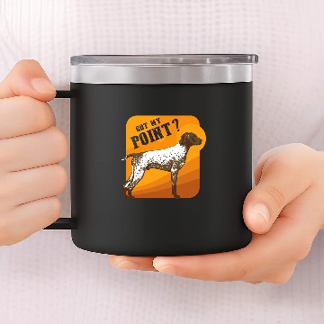 Discover German Shorthaired Pointer Got my Point 1 14oz Stainless Steel Tumblers