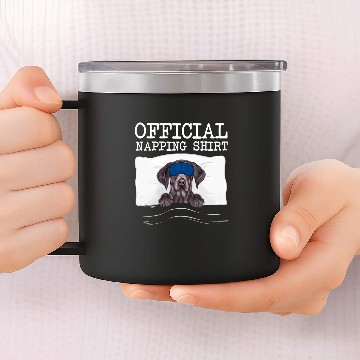Discover Sleeping German Shorthaired Pointer Sleep Official Napping 14oz Stainless Steel Tumblers