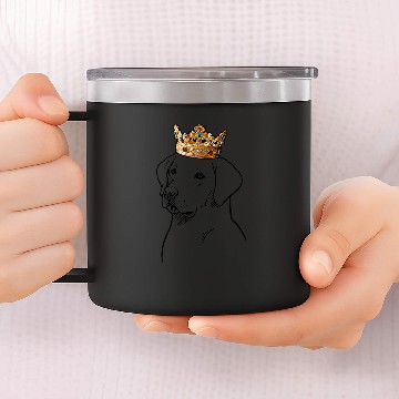 Discover Labrador Lab Dog Wearing Crown Baseball Tees 14oz Stainless Steel Tumblers