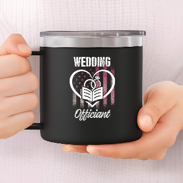 Discover Wedding Officiant Internet Ordained Minister 2191 14oz Stainless Steel Tumblers