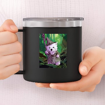 Discover West Highland White Terrier Wizard Funny Dog Magic Zip 14oz Stainless Steel Tumblers